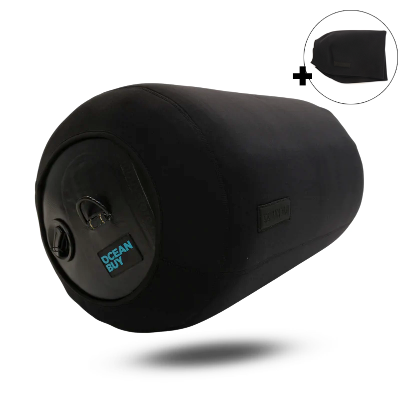 Image with a white background of the best-selling product Fender Premium Heavy Duty Inflatable Boat Fender with Cover