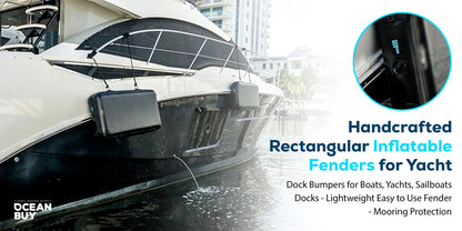 Premium Heavy Duty Inflatable Boat Fender with Cover