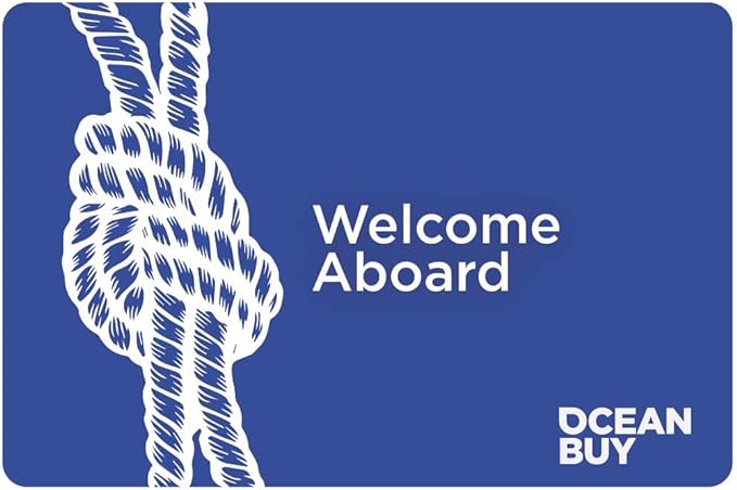 OCEAN BUY Welcome Aboard Boat Doormat 17x24.5 inches