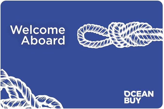 OCEAN BUY Welcome Aboard Boat Doormat 17x24.5 inches