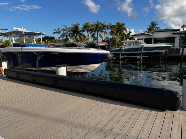 extended fender for the purpose of a vessel with a considered length