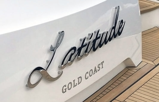 Custom 3D Boat Lettering