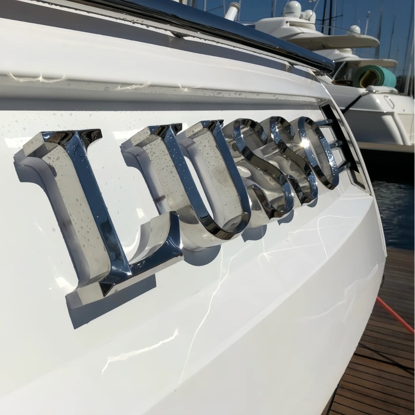 Custom 3D Boat Lettering