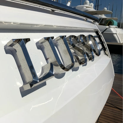 Custom 3D Boat Lettering